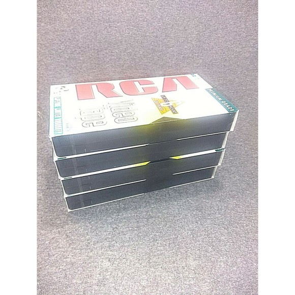RCA VHS Blank Video Tape T120 Hi-Fi Lot of 4 Premium Grade NEW SEALED NOS - Picture 4 of 4